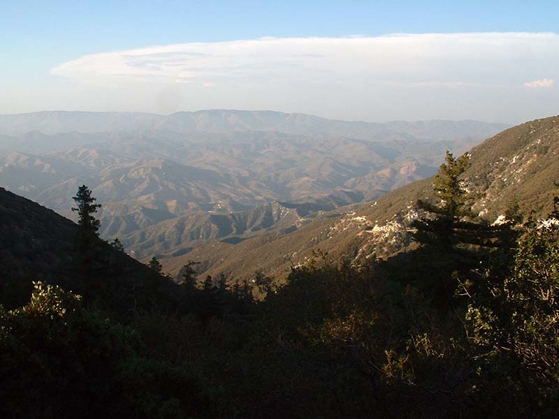 A view from a mountain top (about 6 miles from home).  Less smog on this day.