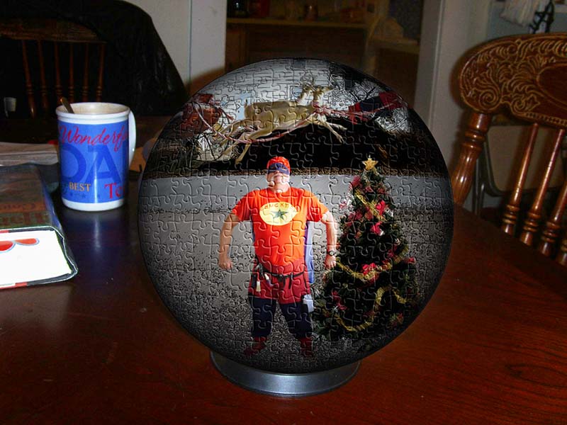 A completely ficticious globe that I made in Photoshop.